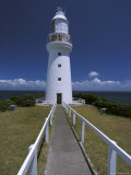 Constructed in 1848 the Cape Otway Lighthouse Faces Bass Straight  Australia