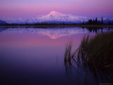 Mt Sanford Reflected in Kettle Lake Wrangell  Alaska