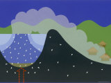 Diagram Illustrating One Hypothesis of How Carbon Dioxide Escaped into a Lake