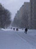 People Abandon their Cars and Walk During a Blizzard in DC  Washington  DC