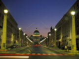 Saint Peter's Square at Vatican City at Night