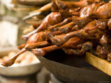 Fried Ducks for Sale on the Docks at Wushan  China