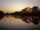 Reflecting Pool and Lincoln Memorial at Dusk  Washington  DC