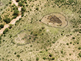 Large Samburu Settlements in the Buffalo Springs Reserve  Kenya