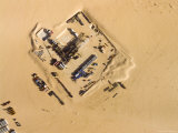 Petronas Oil Platform Out in the Sahara Desert North of Nguigmi  Niger