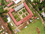 Landscaped Courtyard in Chogoria Just East of Mount Kenya