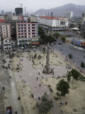Market Square from Above  Qinghai  China