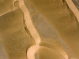 Rippling Sand Dunes near the Coast of Western Sahara  Morocco