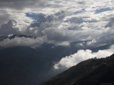 Ridges  Trees  Silhouetted by Clouds in Andean Venezuela Sunset