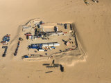 Petronas Oil Platform in the Middle of the Desert North of Nguigmi  Niger
