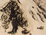 Salt Ruins and 4X4 Tracks near the Town of Djado  Niger