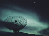 Northern Lights above a Radar Station in Greenland