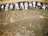 Poor People Living at the Edge of Graveyard  South Africa