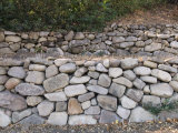 Rock Wall in Upper Matilija Creek  Los Padres National Forest  California