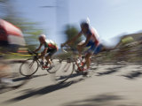 Professional Bike Riders During the Garrett Lemire Memorial Bike Race  California
