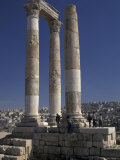 Temple of Apollo in Ancient Philadelphia in Amman  Jordan