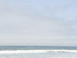 Landscape View of Ocean and Wave Breaking  Santa Barbara  California