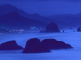 Sea Stacks  Dusk  Cannon Beach  Oregon