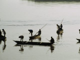 Men Fish Together near Jamalpur on the Old Brahmaputra River