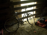 Old Bicycle Catches the Sunlight at the Fenton Farm near Greenleaf  Kansas