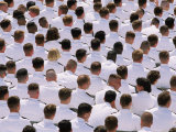 Naval Cadets Attending Graduation Ceremonies