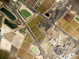 Very Large Vineyard Area East of Cape Town  South Africa