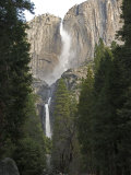 Upper and Lower Yosemite Falls in the Winter  California