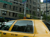 New York City Taxi as Seen from Inside Another Taxi