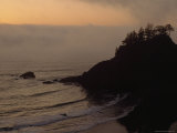 Rocks at Samuel H Boardman State Park at Sunset  Oregon