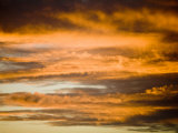 Sunset over the Pacific Ocean Shot from Moorea  French Polynesia