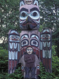 Tlingit Totem Pole  Saxman Totem Park  Alaska