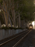 Southbound Amtrak Pulls Away from the Station  Ventura  California