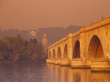 The Memorial Bridge on the Potomac River at Sunset