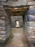 Sandstone Walls and Multi-Doorway Home  West Ruin Plaza  New Mexico