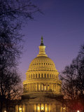 The US Capitol Building Lit Up at Night  Washington  DC