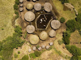 Small Boma and Family Compound on the W Side of the Serengeti Park  Tanzania