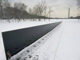 Vietnam Veterans Memorial in Winter