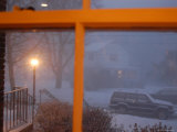 Snow Storm Through a House Window  Chevy Chase  Maryland