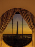 Washington Monument from Inside a Hotel Room  Washington  DC