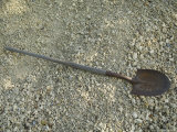 Shovel and Gravel Pile Along a Kansas Highway