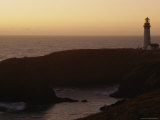 The Yaquina Head Lighthouse at Sunset  Oregon