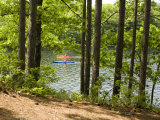 Two Kayaks on the Water in Hopkington State Park  Massachusetts