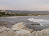 Santa Barbara City with Coastline in Foreground  California