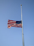 The American Flag at Half Staff Due to the Viginia Tech Tragedy