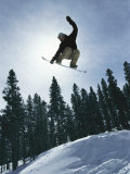 Snowboarder in Flight  Colorado