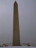 Winter View of the Washington Monument  Washington  DC