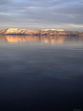Sunset over Lake from the Water  California