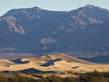 Sunrise on Sand Dunes near Stovepipe Wells  Death Valley  California