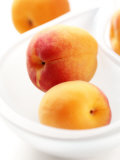 Apricots in a White Bowl