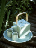Square Teapot with Two Bowls
